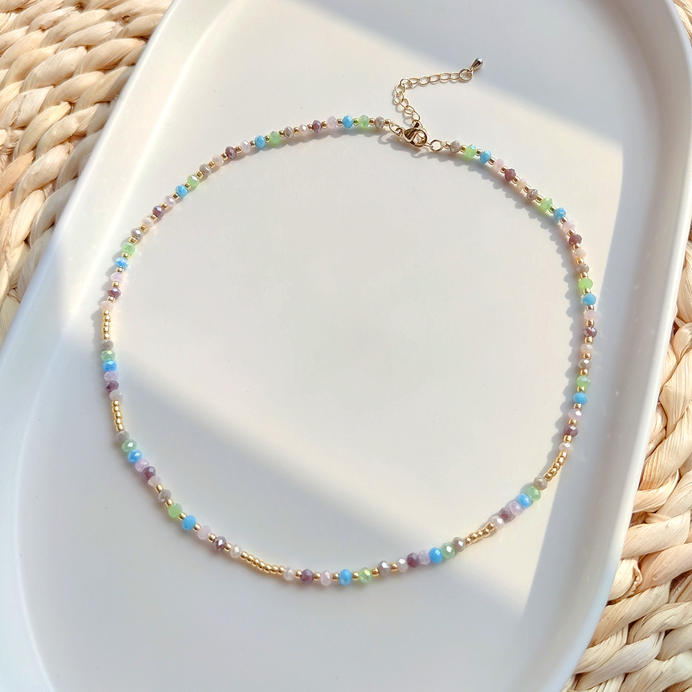 Women'S Accessories Wholesale Suppliers - Kkbead Boho Kleurrijke Kristal Miyuki Ketting