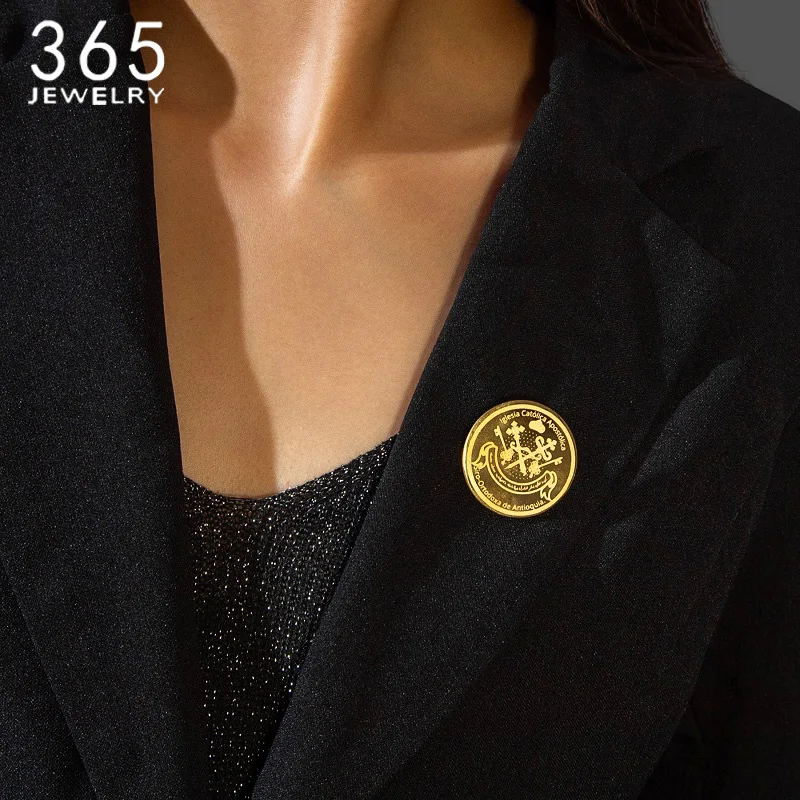 Women Accessories Business Name - Aanpasbare gepersonaliseerde logo ronde rechthoekige roestvrijstalen