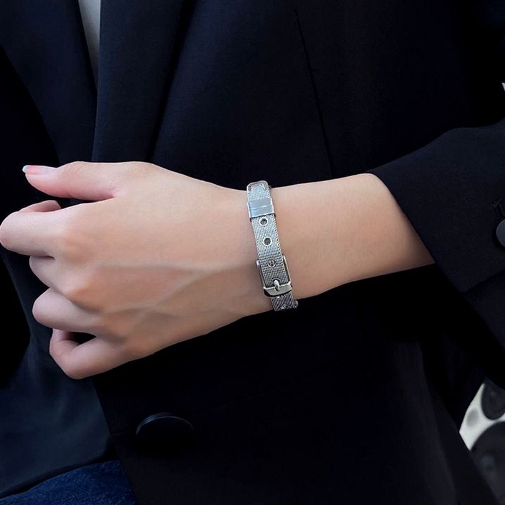 Women'S Accessories To Wear With Watch - Street Wear titanium stalen armband mesh