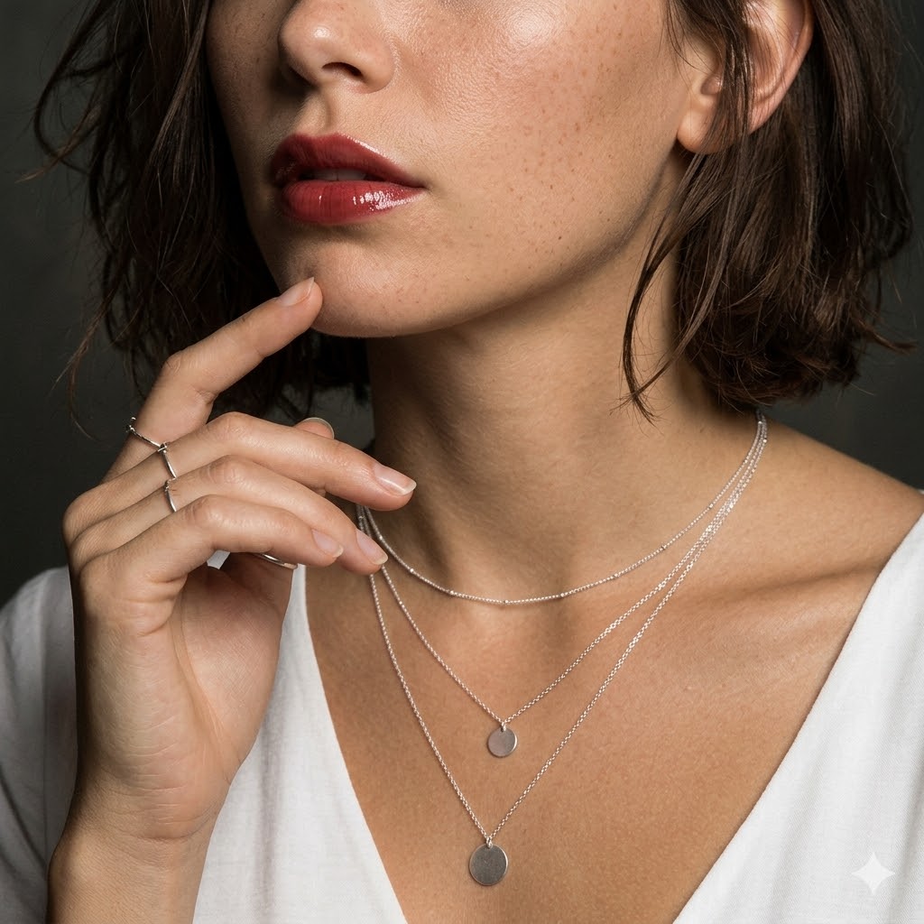 Coin Necklace Delicate - 14K verguld delicate gelaagde kettingen, niet-aanslaande