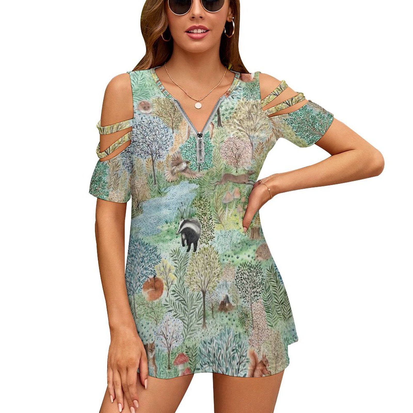 Women Accessories In English - Windermere Woods Dames T-shirt Zomer Mode