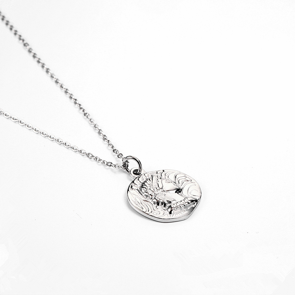 Coin Necklace Delicate - Vergulde Koningin Elizabeth Portret Ketting Mode