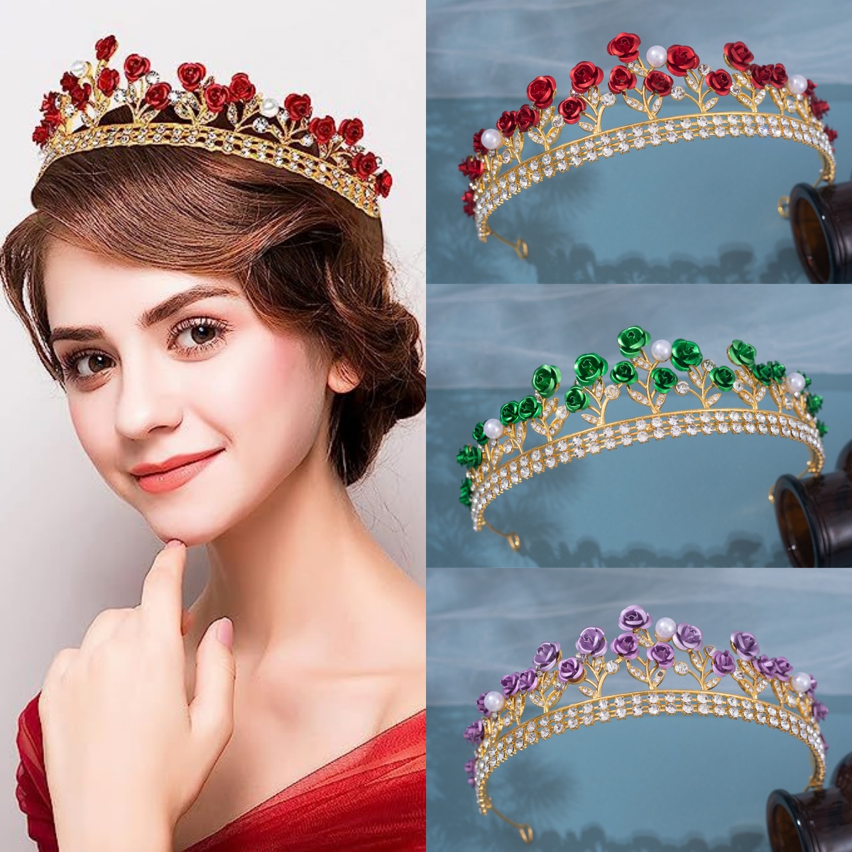 Women'S Accessories And Jewelry - Barokke keramische bruidskroon Strass Prom Diadeem
