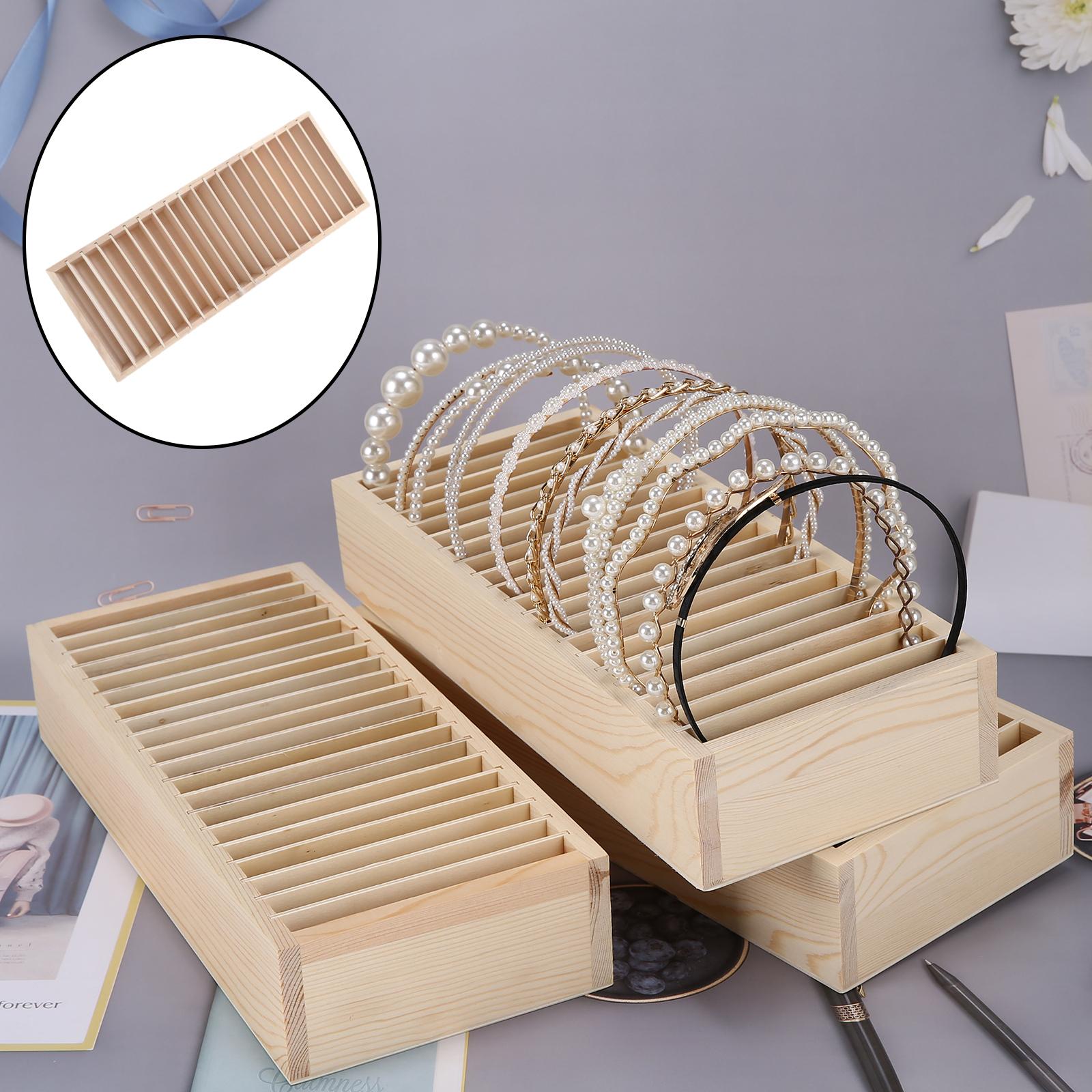 Women Accessories Display - Houten hoofdbandhouder Haaraccessoire Kettingen Organizer Rack