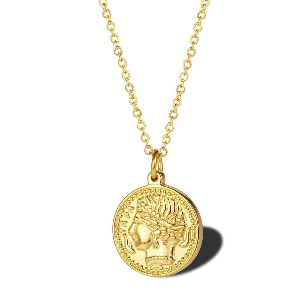 Vrouwen delicate vergulde Eliz - Coin Necklace Delicate recensie en prijs