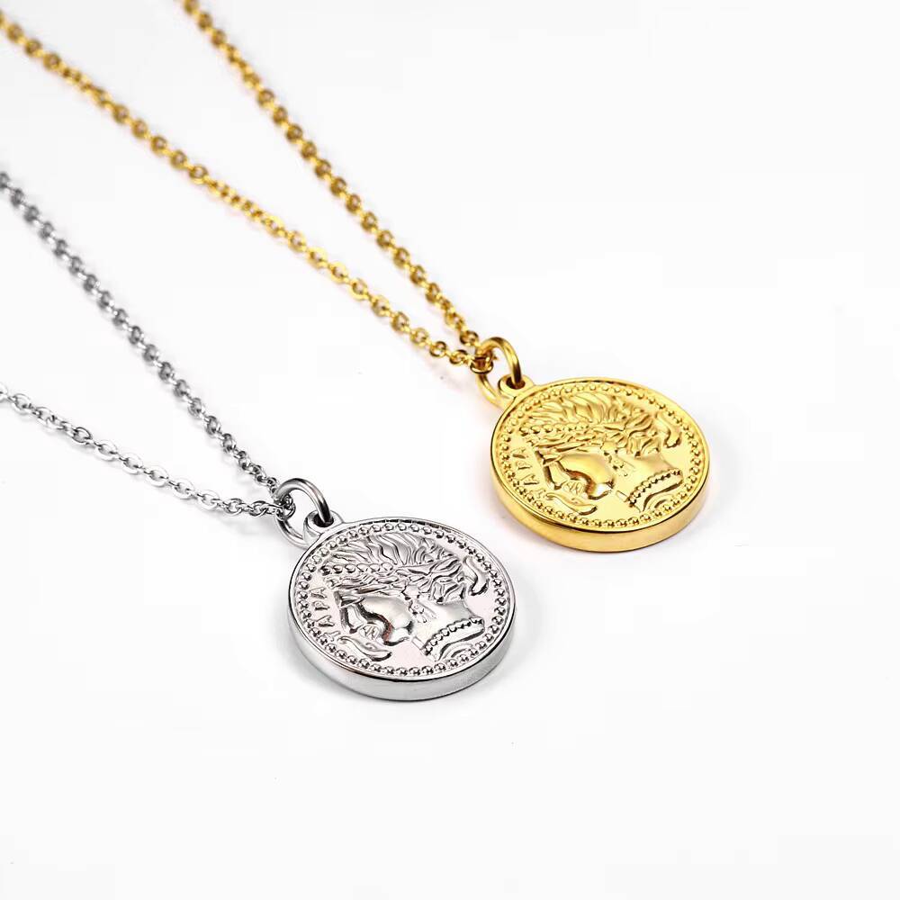 Vrouwen delicate vergulde Eliz - Coin Necklace Delicate recensie en prijs