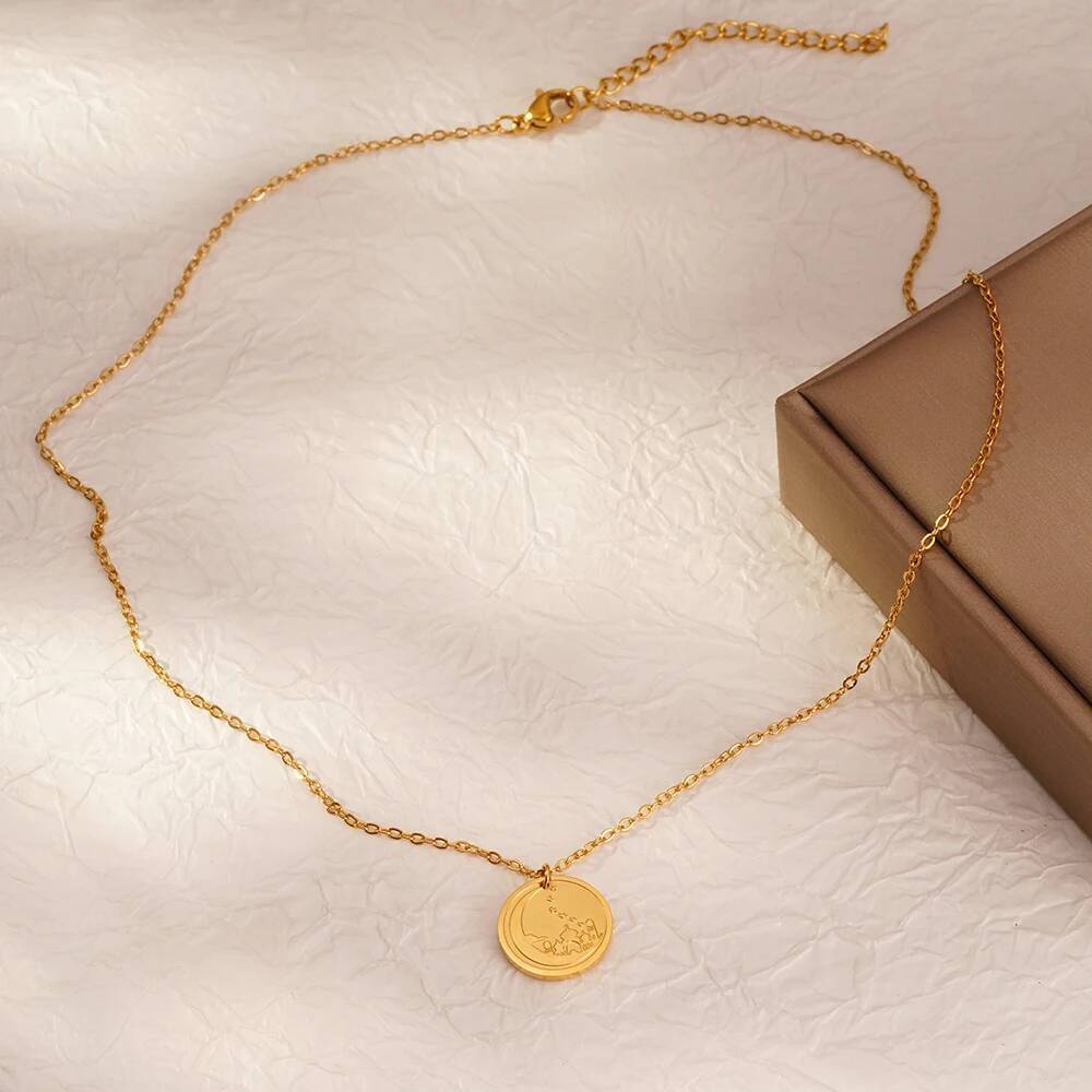 Jeruzalem Paleis Maan Munt Dis - Coin Necklace Delicate recensie en prijs