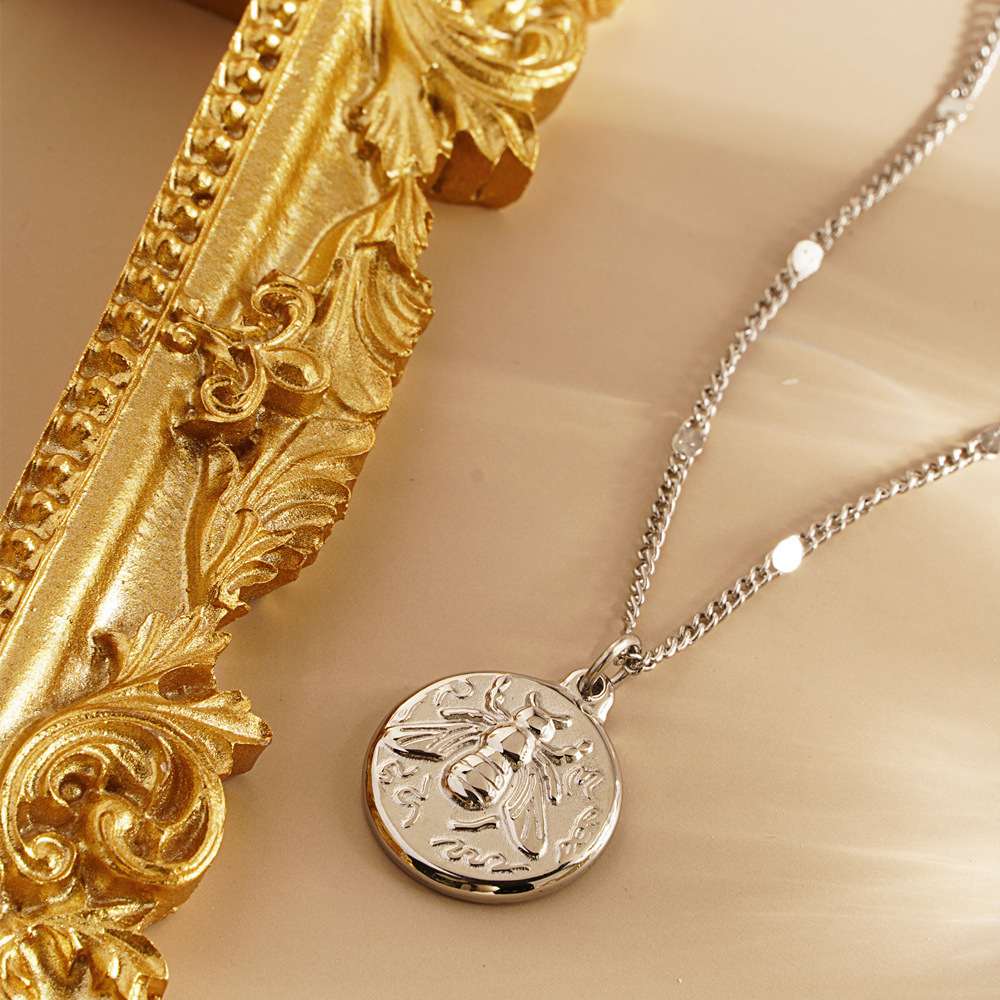 RVS dames delicate vergulde mo - Coin Necklace Delicate recensie en prijs