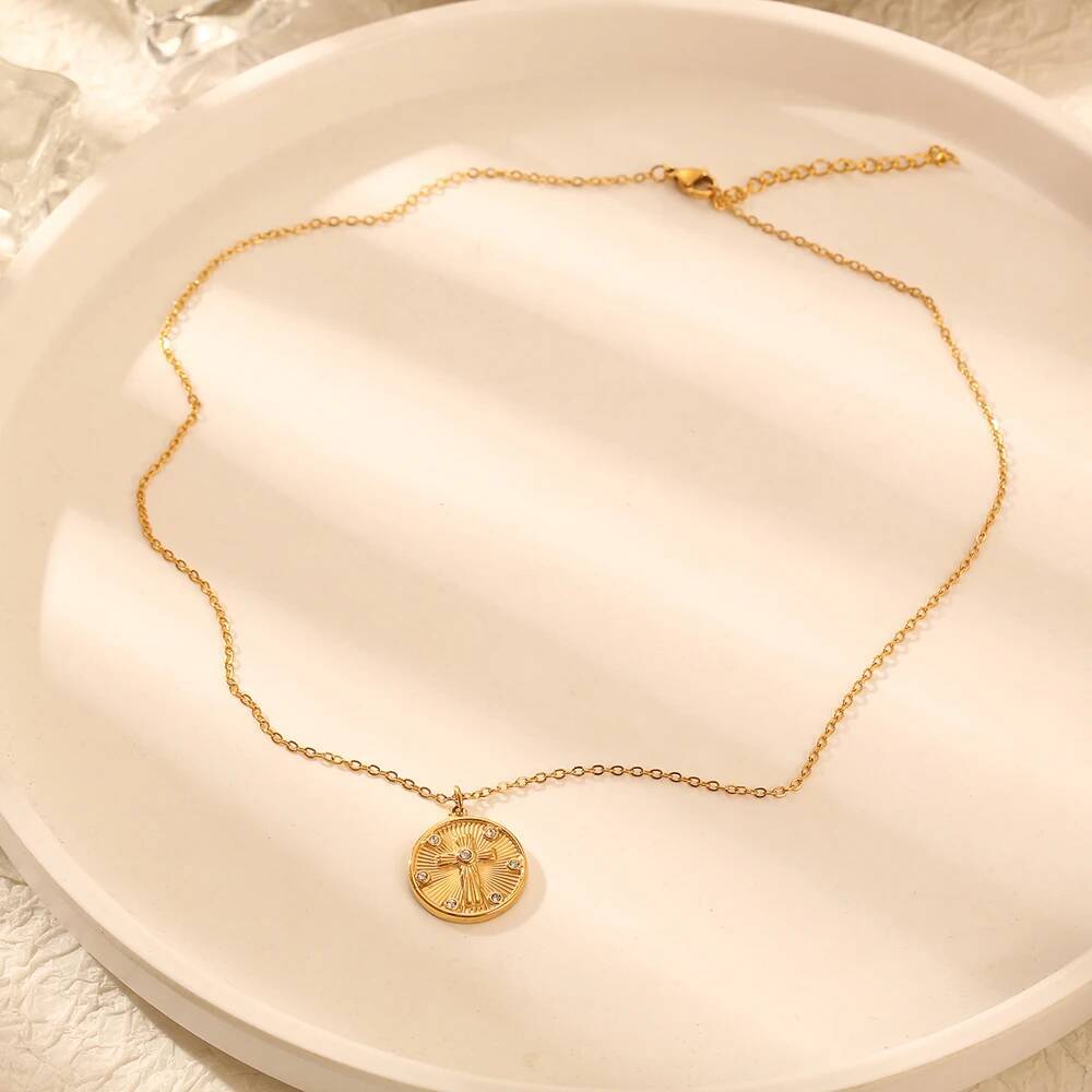 Vrouwen delicate ronde munt zi - Coin Necklace Delicate recensie en prijs