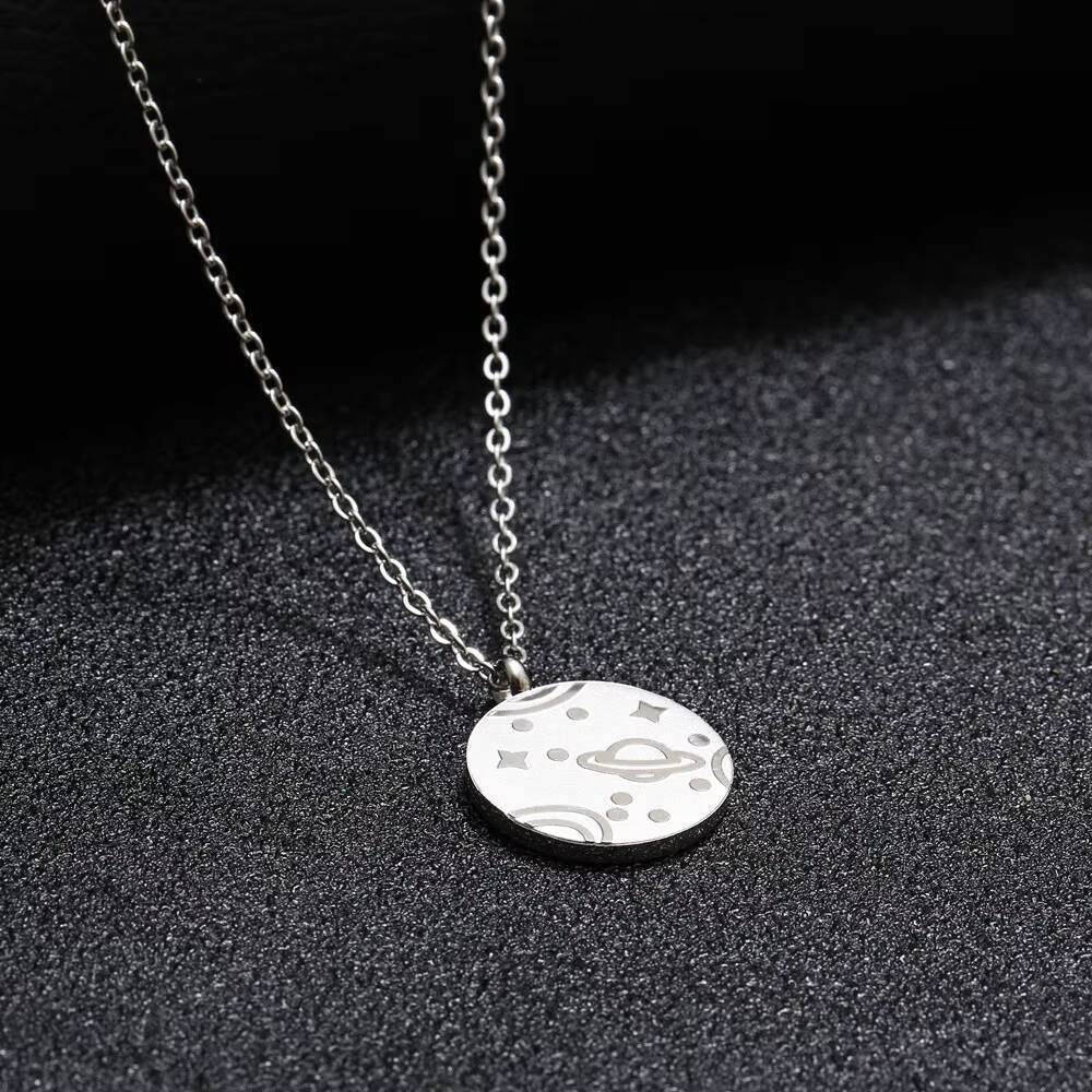 Roestvrij stalen munt wereldka - Coin Necklace Delicate recensie en prijs