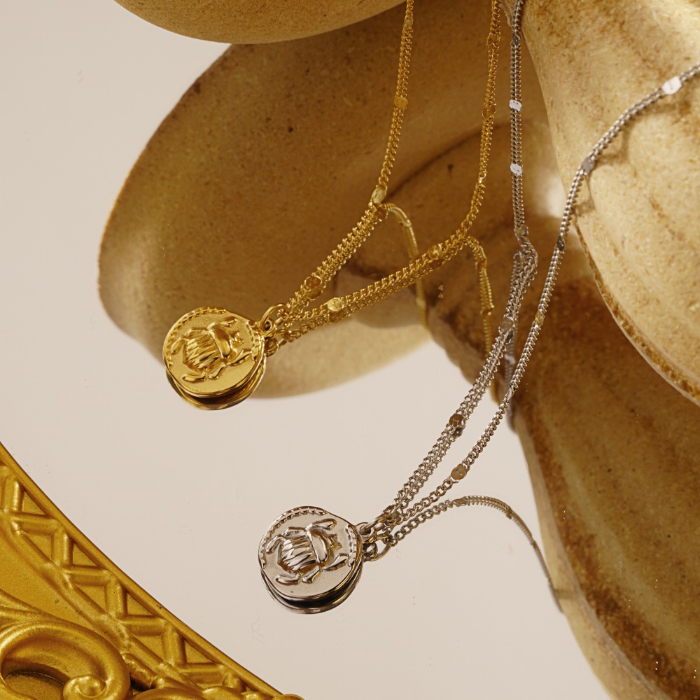 Roestvrijstalen dameshalsketti - Coin Necklace Delicate recensie en prijs