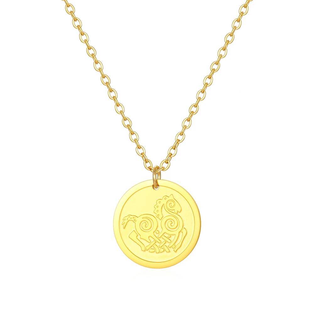 Roestvrij staal mode vrouwen d - Coin Necklace Delicate recensie en prijs