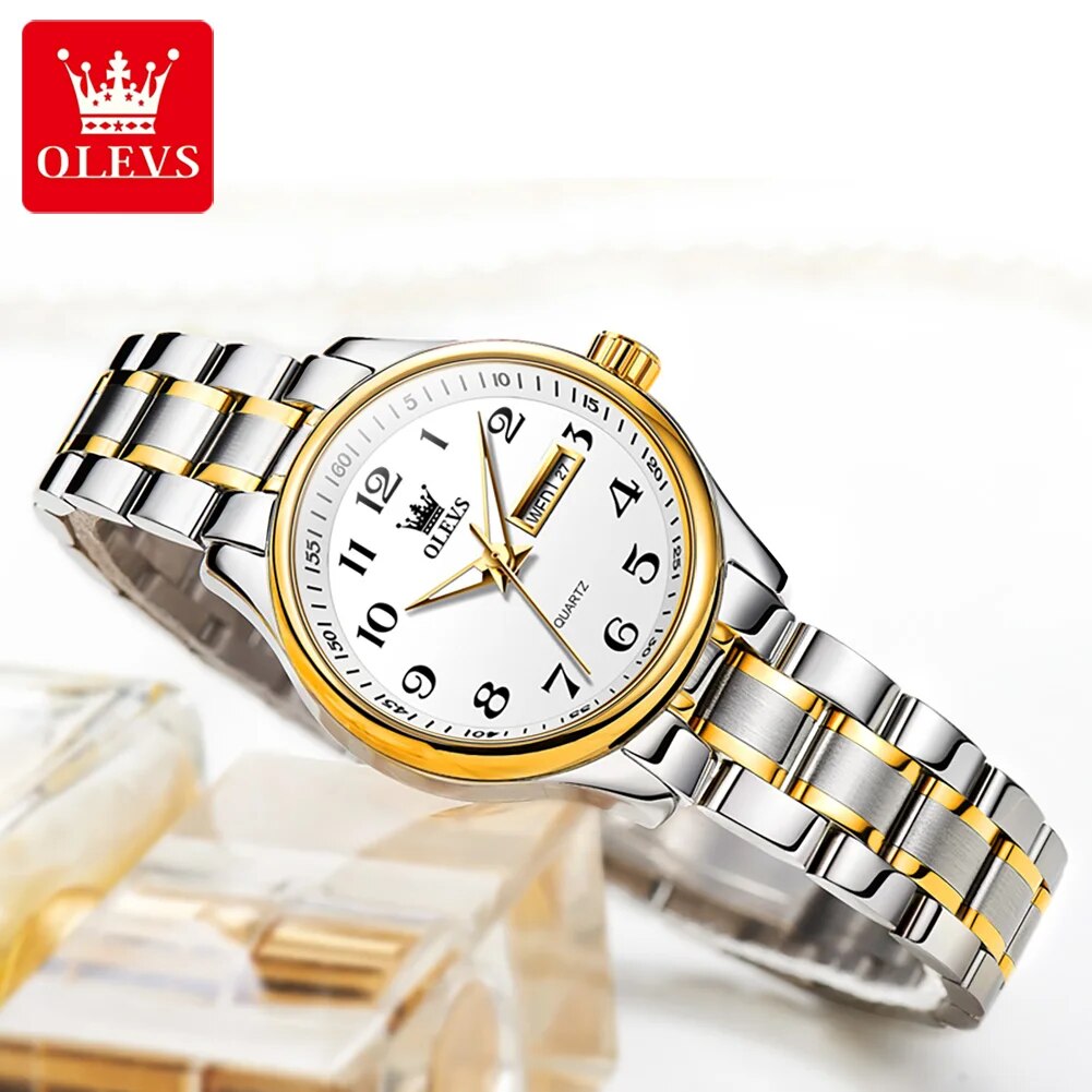 Olevs 5567 Luxe Quartz Horloge - Women Accessories Display recensie en prijs