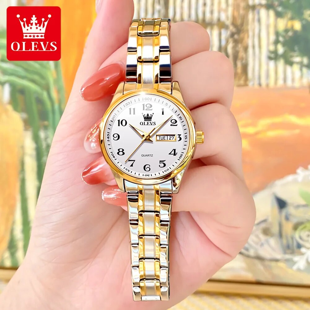 Olevs 5567 Luxe Quartz Horloge - Women Accessories Display recensie en prijs