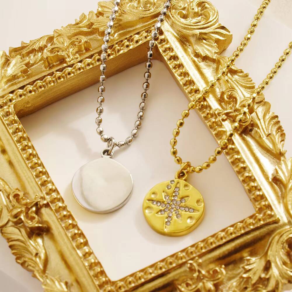 Roestvrij staal vrouwen delica - Coin Necklace Delicate recensie en prijs