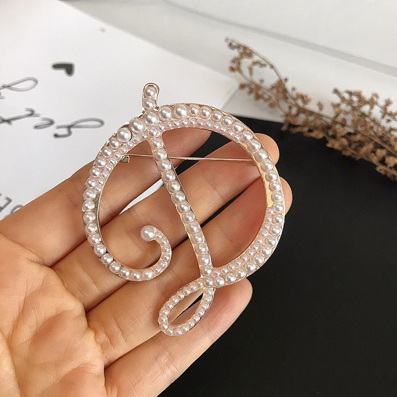 Engels Letters A-Z Parel Broch - Women Accessories In English recensie en prijs