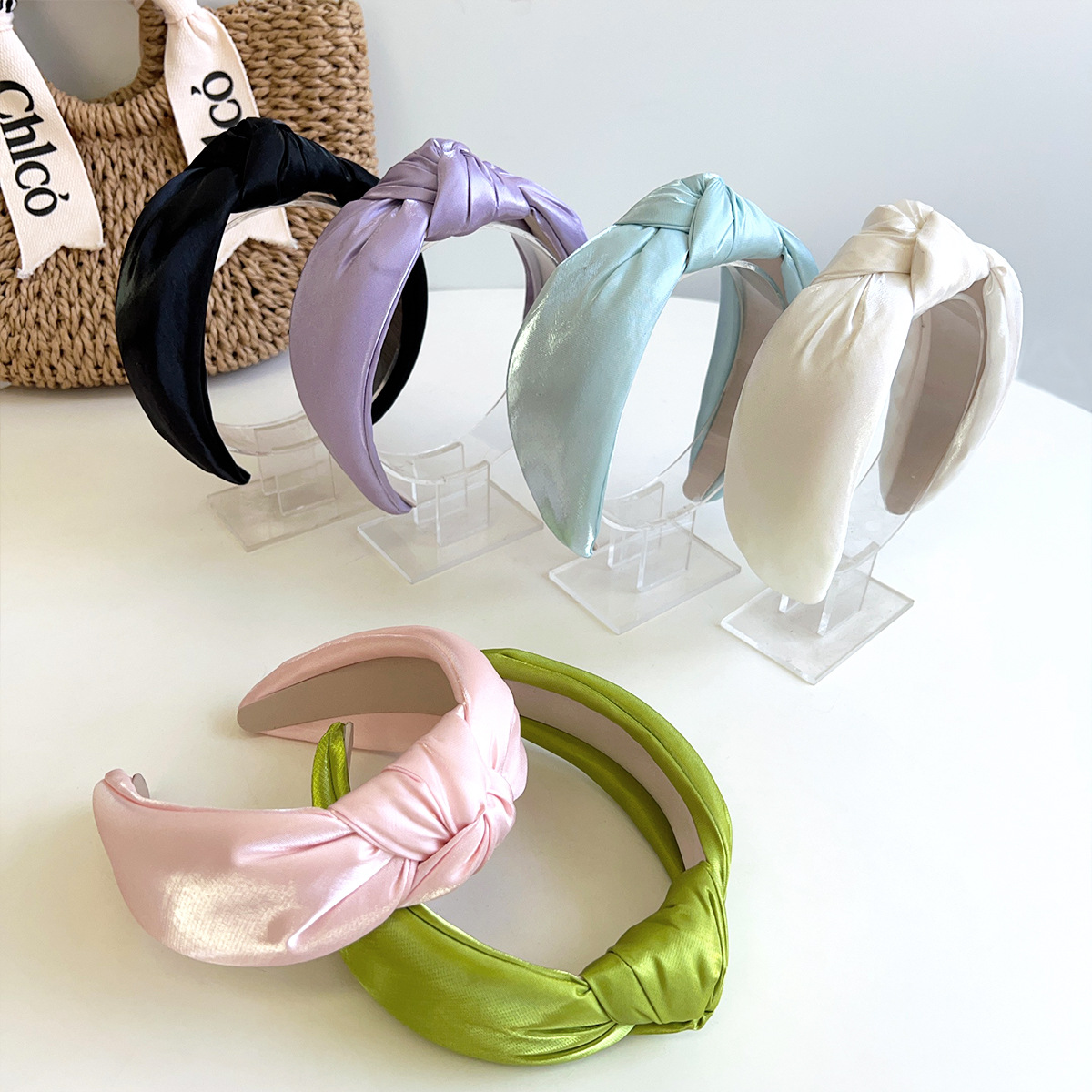 Elegante zijden satijnen hoofd - Women Accessories Shop Design recensie en prijs